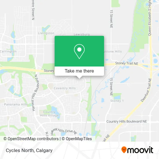 Cycles North map