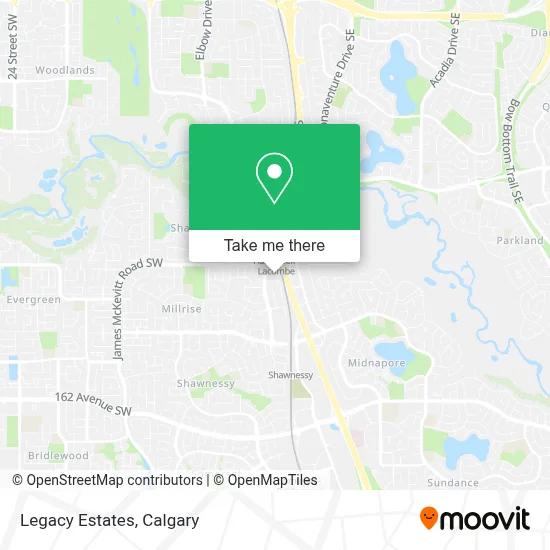 Legacy Estates map