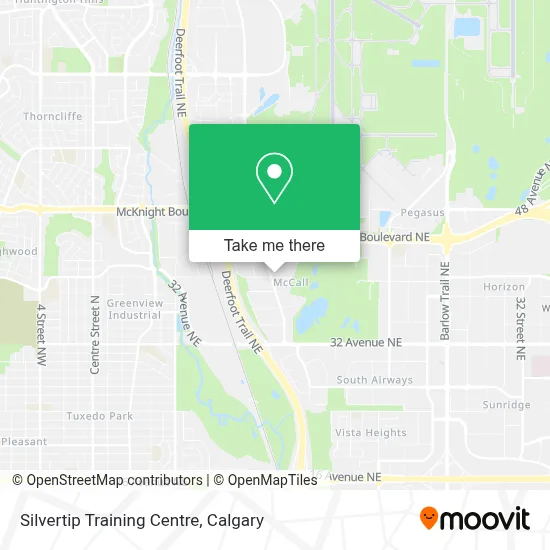 Silvertip Training Centre map