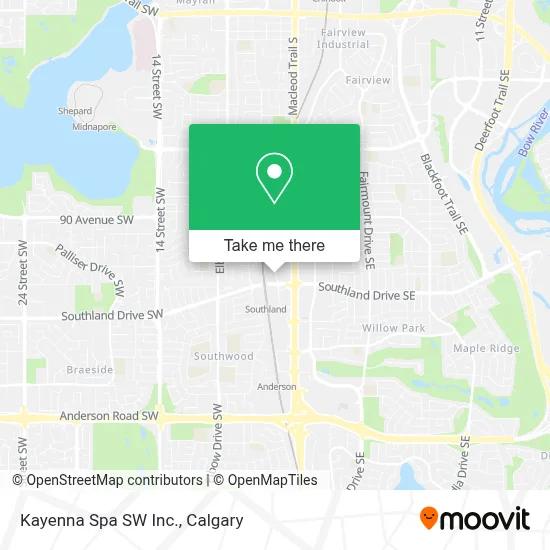Kayenna Spa SW Inc. map