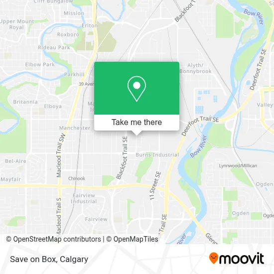 Save on Box map