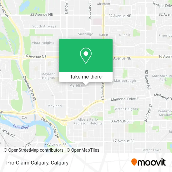 Pro-Claim Calgary map