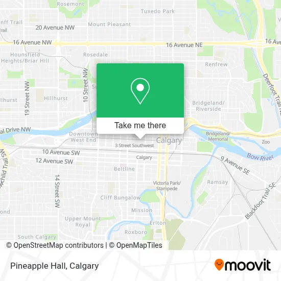 Pineapple Hall map