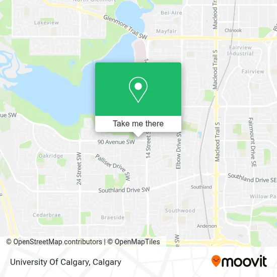 University Of Calgary map