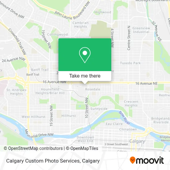 Calgary Custom Photo Services map