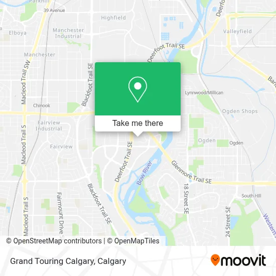 Grand Touring Calgary map