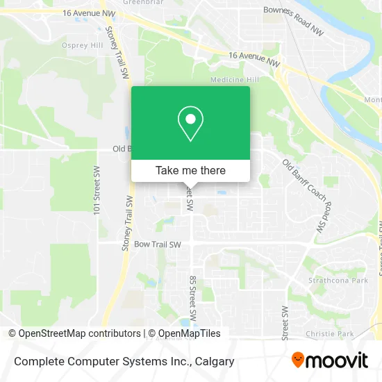 Complete Computer Systems Inc. map
