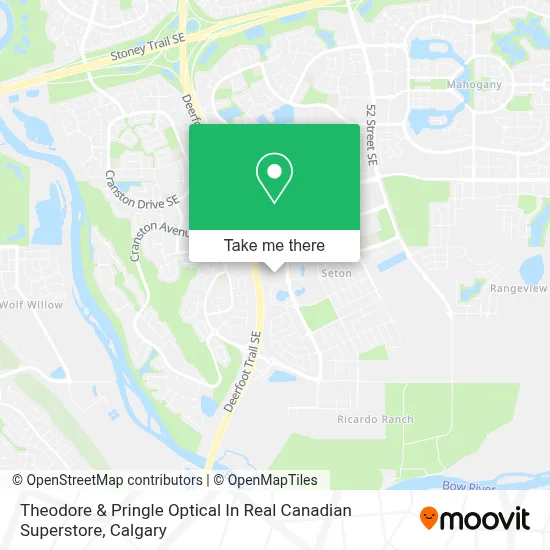 Theodore & Pringle Optical In Real Canadian Superstore map