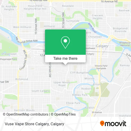 Vuse Vape Store Calgary map