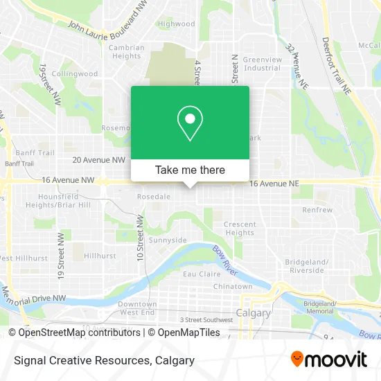 Signal Creative Resources map