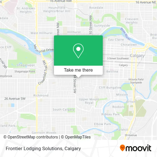 Frontier Lodging Solutions map