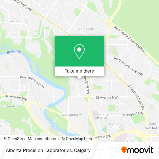Alberta Precision Laboratories map