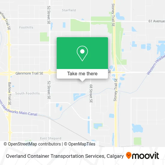 Overland Container Transportation Services map