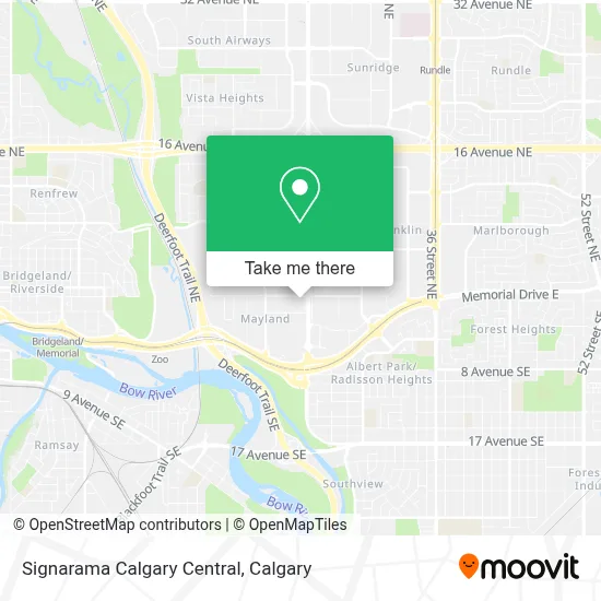Signarama Calgary Central map
