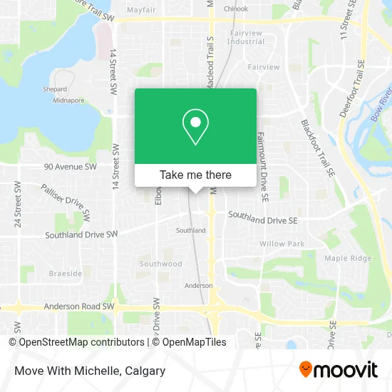 Move With Michelle map