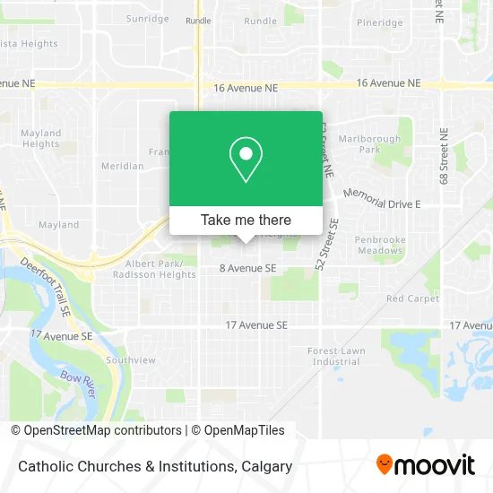 Catholic Churches & Institutions map