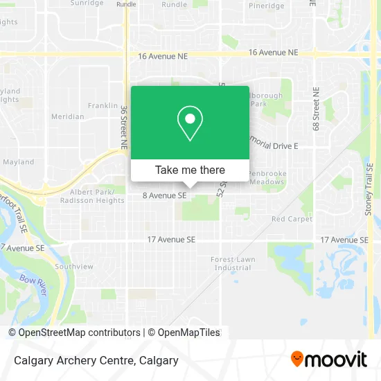 Calgary Archery Centre map