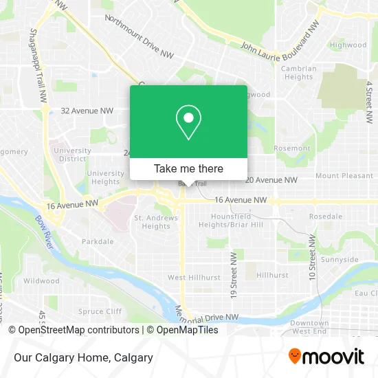 Our Calgary Home map