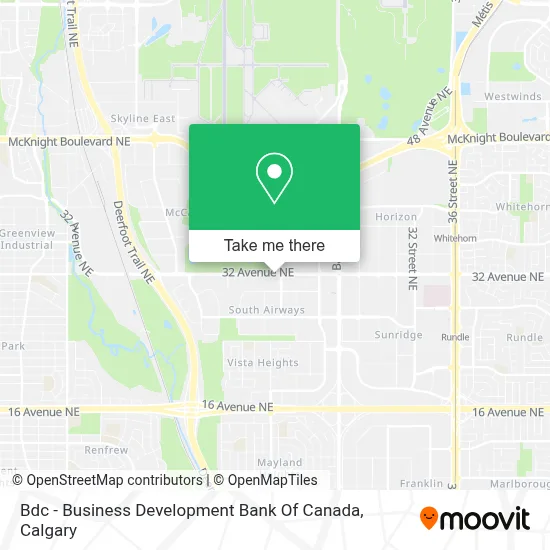 Bdc - Business Development Bank Of Canada map