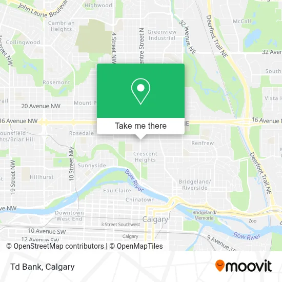 Td Bank map