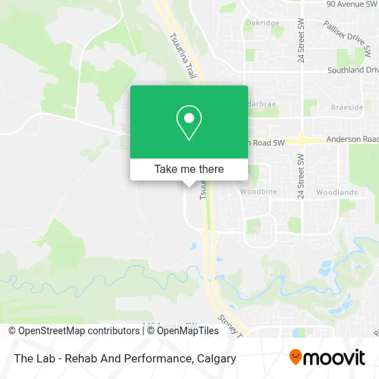 The Lab - Rehab And Performance map