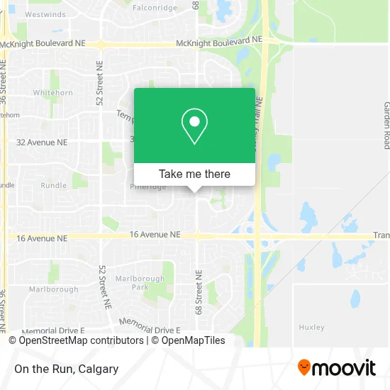 On the Run map