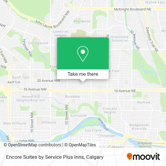 Encore Suites by Service Plus Inns map
