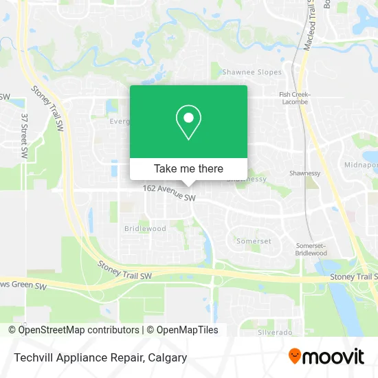 Techvill Appliance Repair map