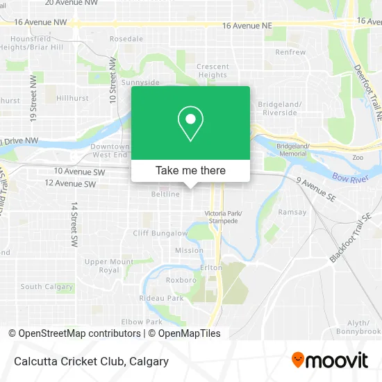 Calcutta Cricket Club map