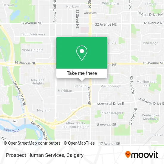 Prospect Human Services map