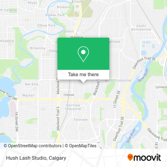 Hush Lash Studio map