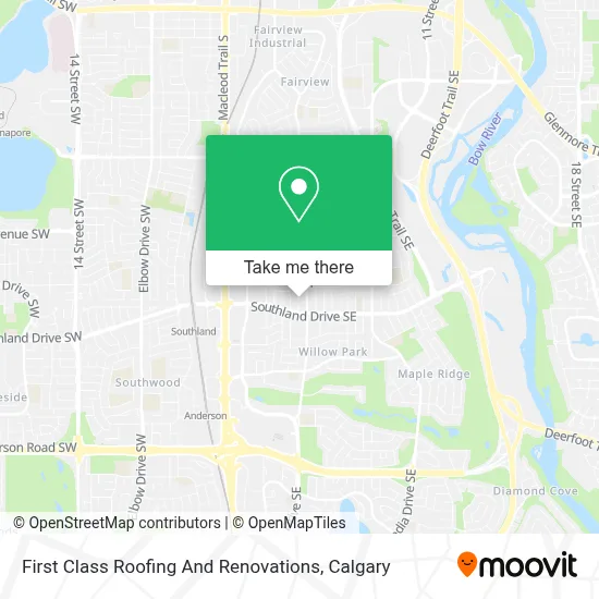 First Class Roofing And Renovations map
