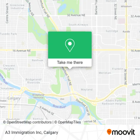 A3 Immigration Inc map
