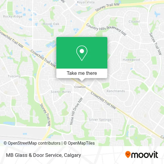 MB Glass & Door Service map