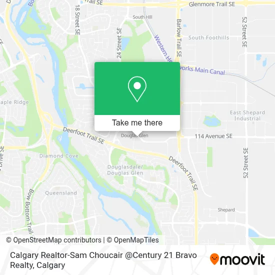 Calgary Realtor-Sam Choucair @Century 21 Bravo Realty map