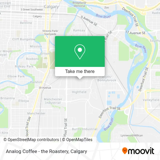 Analog Coffee - the Roastery map