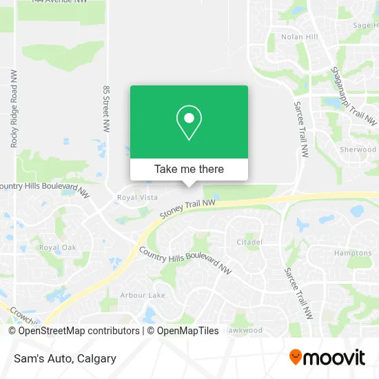 Sam's Auto map