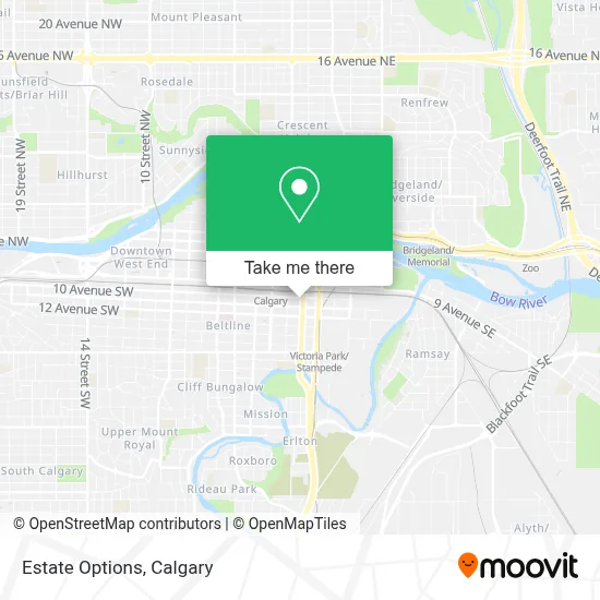 Estate Options map