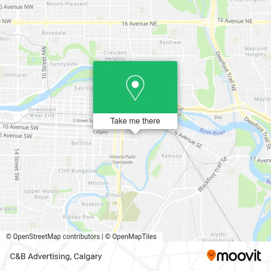 C&B Advertising map