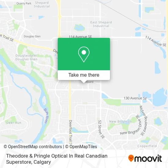 Theodore & Pringle Optical In Real Canadian Superstore map