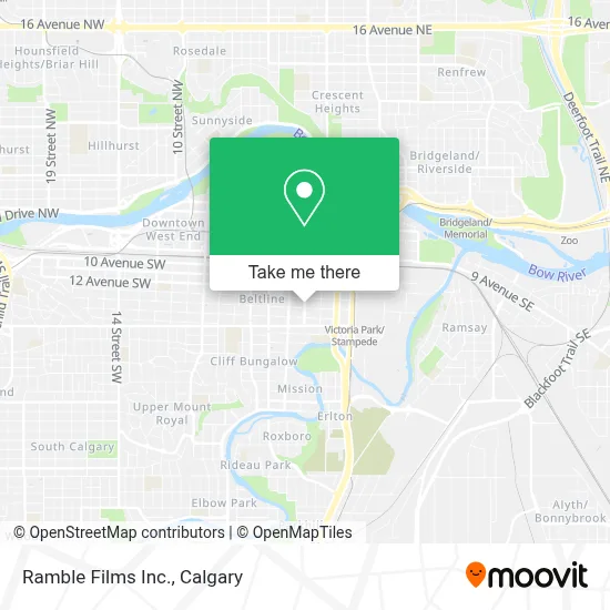 Ramble Films Inc. map