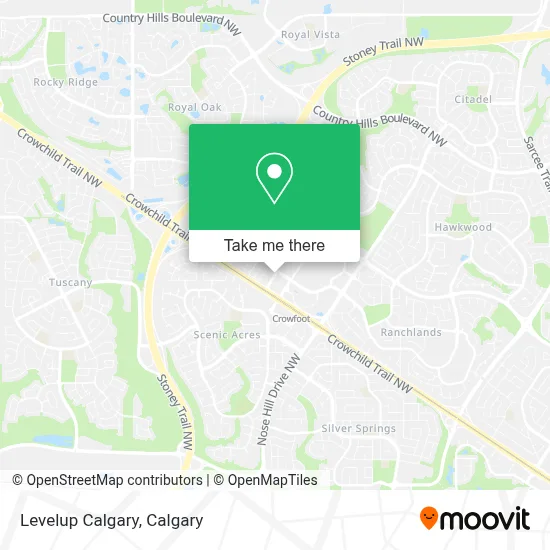 Levelup Calgary map