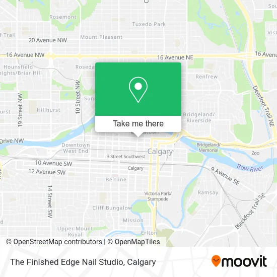 The Finished Edge Nail Studio map