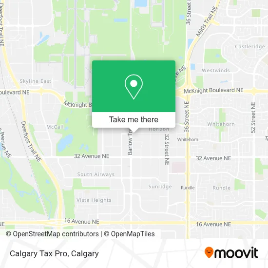 Calgary Tax Pro map