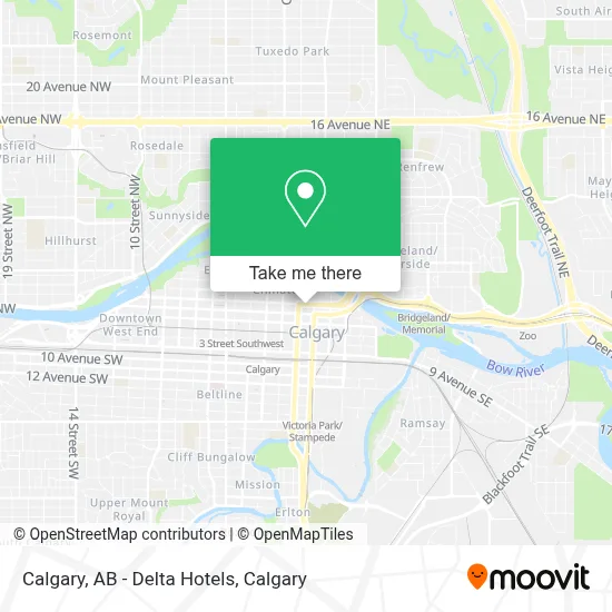 Calgary, AB - Delta Hotels map