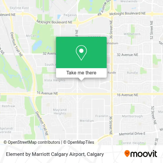 Element by Marriott Calgary Airport map