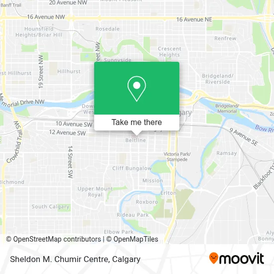 Sheldon M. Chumir Centre map