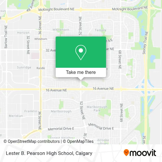 Lester B. Pearson High School map