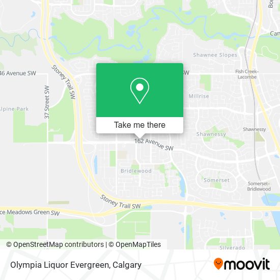 Olympia Liquor Evergreen map