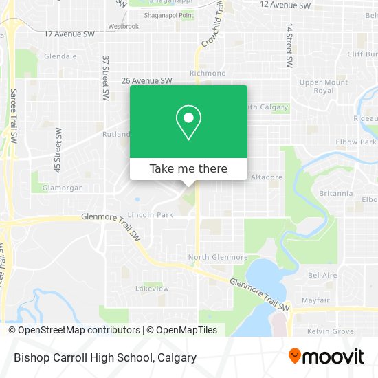 Bishop Carroll High School map